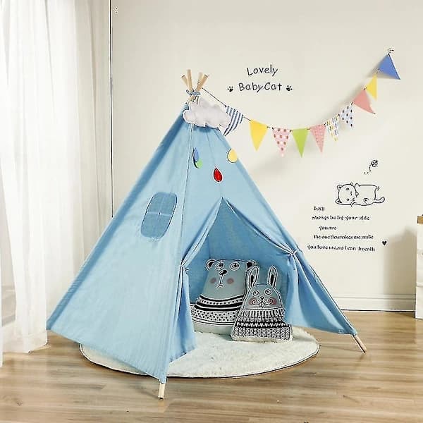 X Stor Tipi Bomull Canvas Telt Lekehus