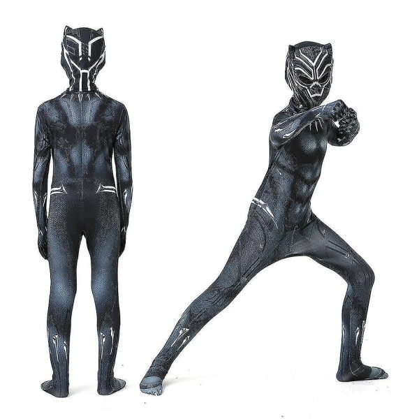 Barn Gutter Black Panther Kostyme Superhelt Cosplay Festkjole Gave