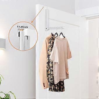 Laundry Room Hanger, Over The Door Hanger, Foldable Clothes Hanger, Easy To Install
