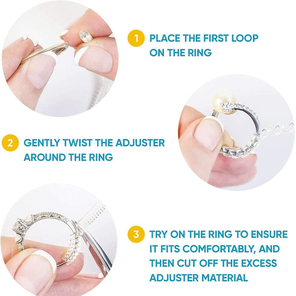 Ringstørrelsesjustering for lösa ringer - 4-pak, smykesstørrelse, dorn til fremstilling af smyckesbeskyttelse