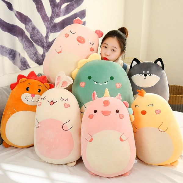 Squishmallow Tyyny Nuken Kawaii Eläin Rasva Dinosaur Tyny Plyysi Yksisarvinen Sika 80cm