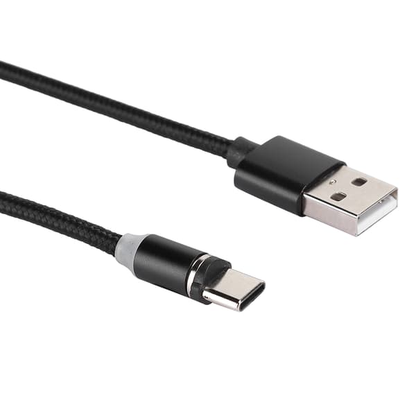 2 st magnetiska kablar USB typ C snabbladdare 3 i 1 magnet typ-C laddningsdatakabel