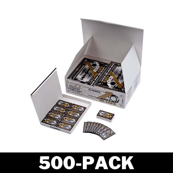 Dobbelt barberblad Super Rustfritt Høy Kvalitet Barberblad 500-Pack