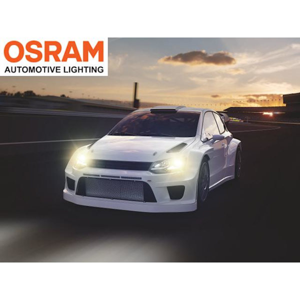 Osram H7 SUPER BRIGHT halogen premium lampor 12v DC px26d Metall utseende