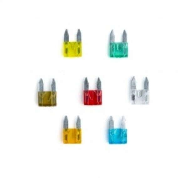 Säkringar Mini modell 10-pack 10A 15A 20A 25A 30A multifärg