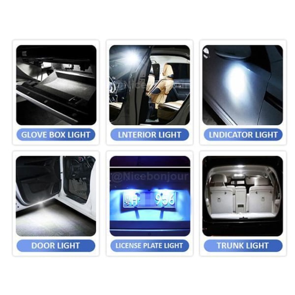 canbus c5w 31mm Led 400 lumen 6000K 2-pack festoon c10w Vit