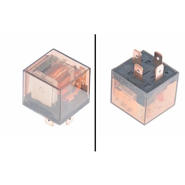80A relä 12v för inkoppling av tex extraljus xenon eller ledramp Svart