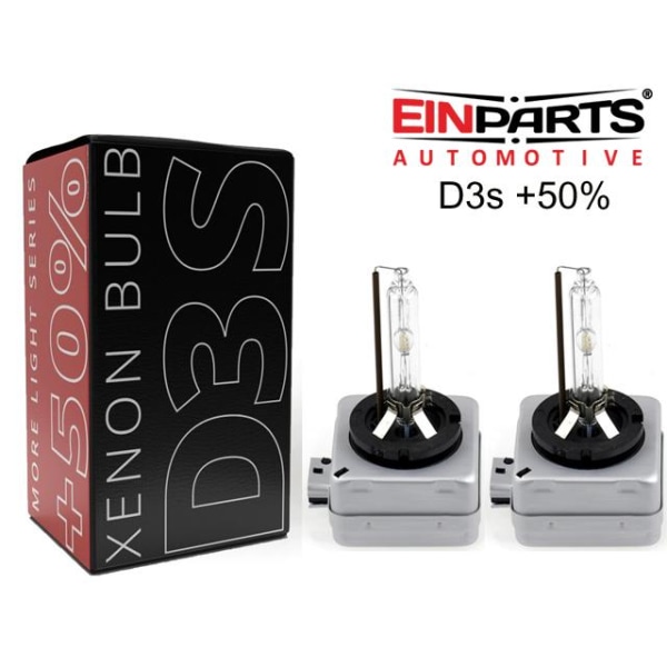 EINPARTS D3S +50% 5000k xenonlampor pk32d-5 multifärg