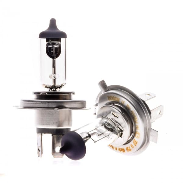 BOSCH H4 premium halogen lampor P43t 12v 2-pack Metall utseende