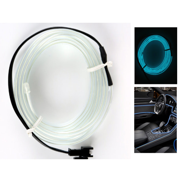 Glowstrip 100cm Isblå ger behaglig glödande effekt som neon Is-blå / Ice-blue