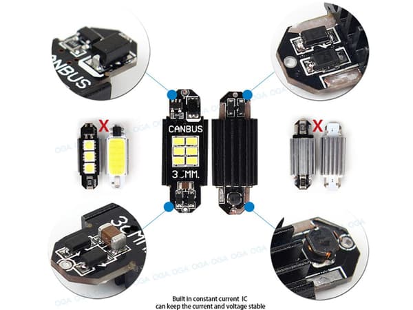 Canbus C5W 39mm  Led  3020SMD 6000K 39 mm 2-pack