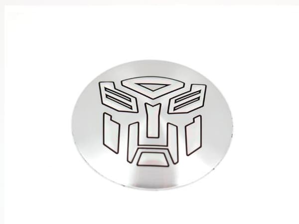 Transformers emblem till centrumkåpor, hjulnavsskydd, fälg, 4-pack, styling.