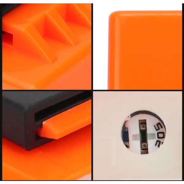 Blinkers relä 2-pin  f tex. USA bil blinkers MC mm 12v DC 1st Orange