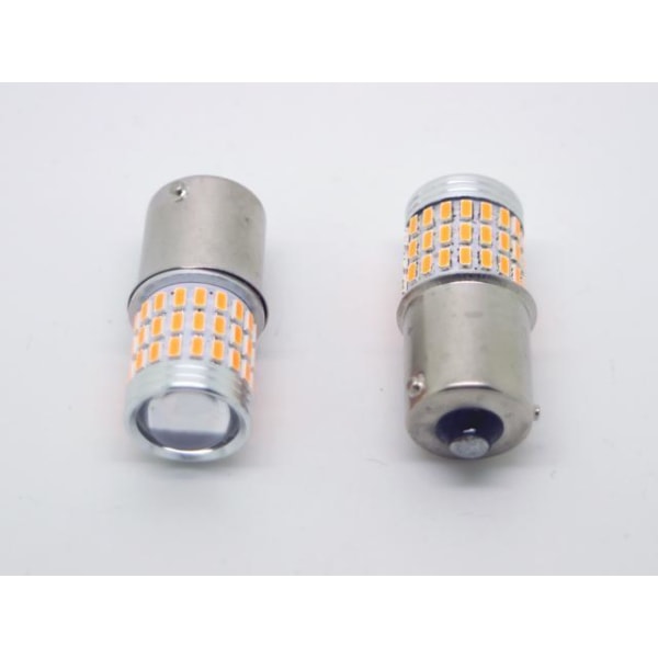 Ba15s gul blinkers led lampor 12v p21w 1156 multifärg