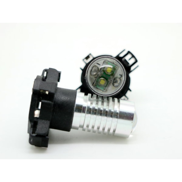 PY24W 6000k ledlampor m. 2st Cree 5w chip 2-pack Silvergrå