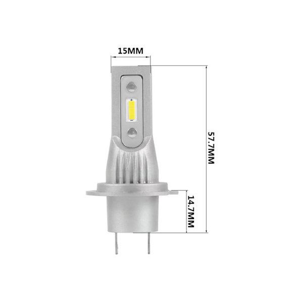 H7 V9-PRO 1500 lumen dimljus led lampor  2-pack 12v led Silvergrå