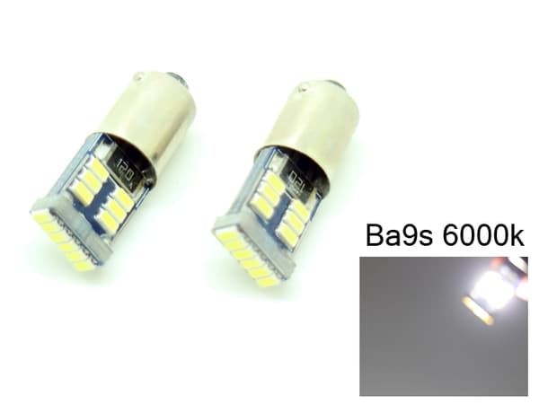 BA9S Canbus 6000k Led 200 lumen 2-pack T4W xenonlook 12v Vit