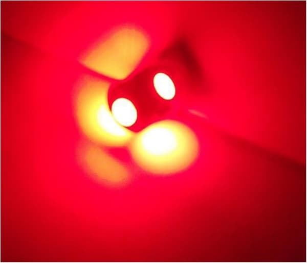 T10 w5w röda LED-lampor med 5 st. 5050SMD chip 12V DC, 4-pack. Röda 4-pack