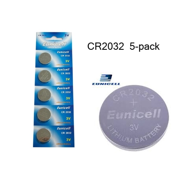 CR2032 5-pack Lithium batterier CR 2032 3V batteri