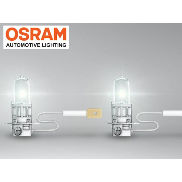 Osram H3 +100% 24volt 70w halogen premium lampor PK22s  2st Metall utseende