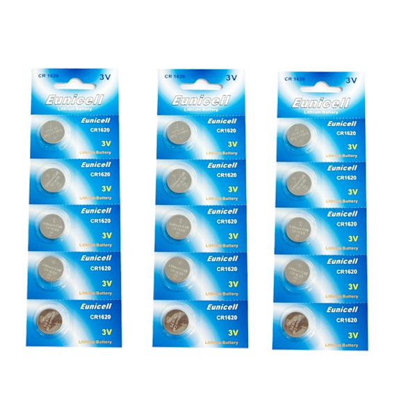 CR1620 15-pack Lithium batterier 3V Silver