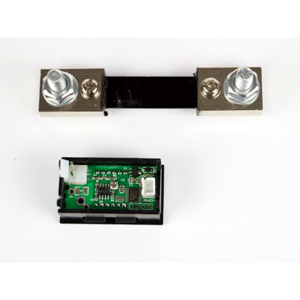 Amperemätare 0-100A DC Digital grön lcd med shunt