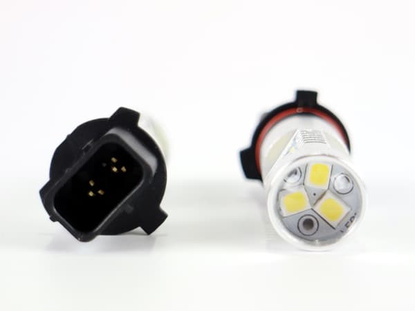 P13W dimljus LED-lampor med 21 st 2835 SMD chip, 2-pack Silvergrå