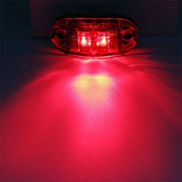 Markeringsljus position röda ledlampor  2-pack 12v 24v led Orange