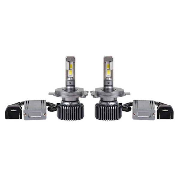 P60 led kit H4 +4300 lumen 53w 6000k halvljus helljus 2-pack multifärg