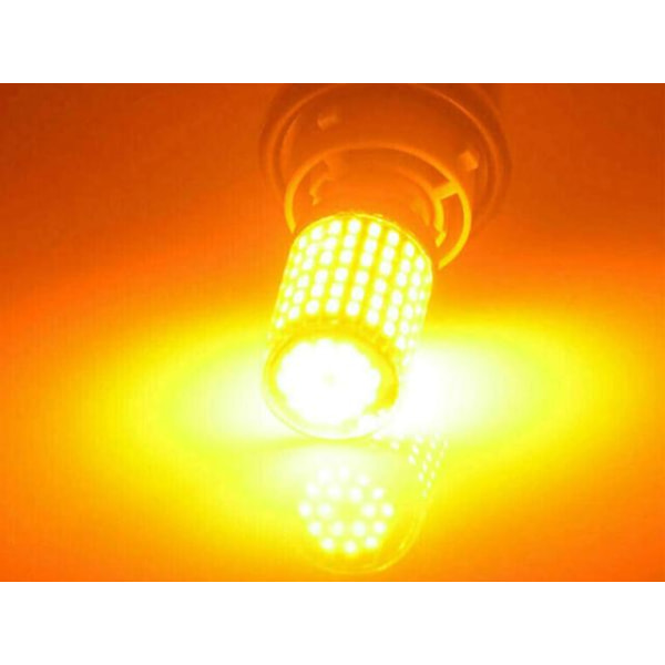 T20 7440 gul blinkers Canbus led lampor wy21w w21w diadem w3x16d Silvergrå