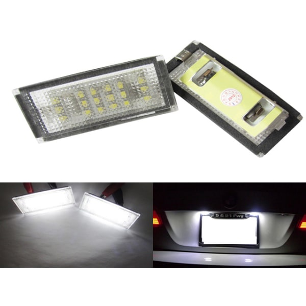 BMW E46 1998 - 2003 2D Led skyltbelysning 6000k styling