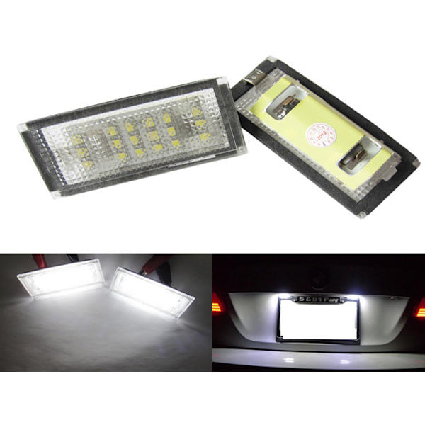 BMW E46 2004 - 2006 2D Led skyltbelysning 6000k styling