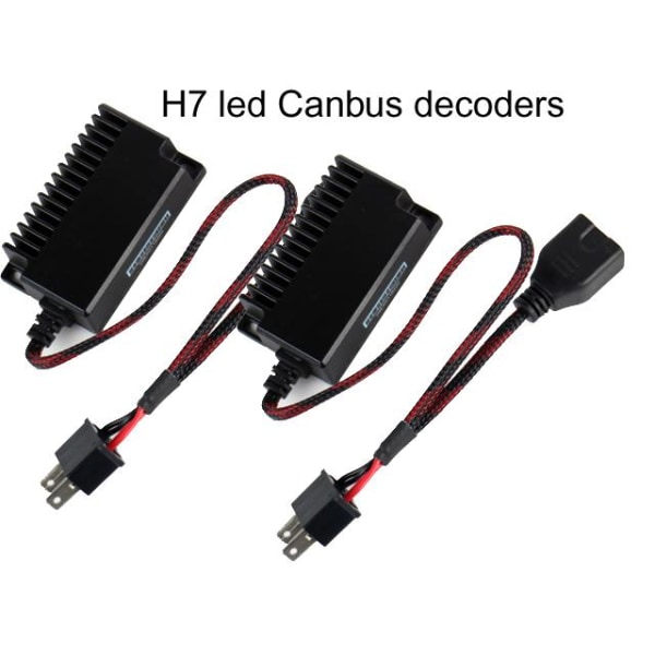 H7 Canbus decoder warningcanceller led halvljus helljus Svart