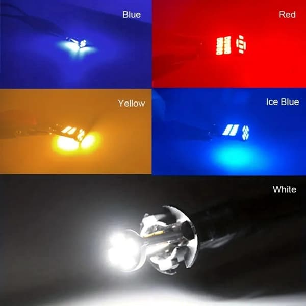 T10 w5w Canbus Orange 2-pack LED-lampor 12V DC Röd