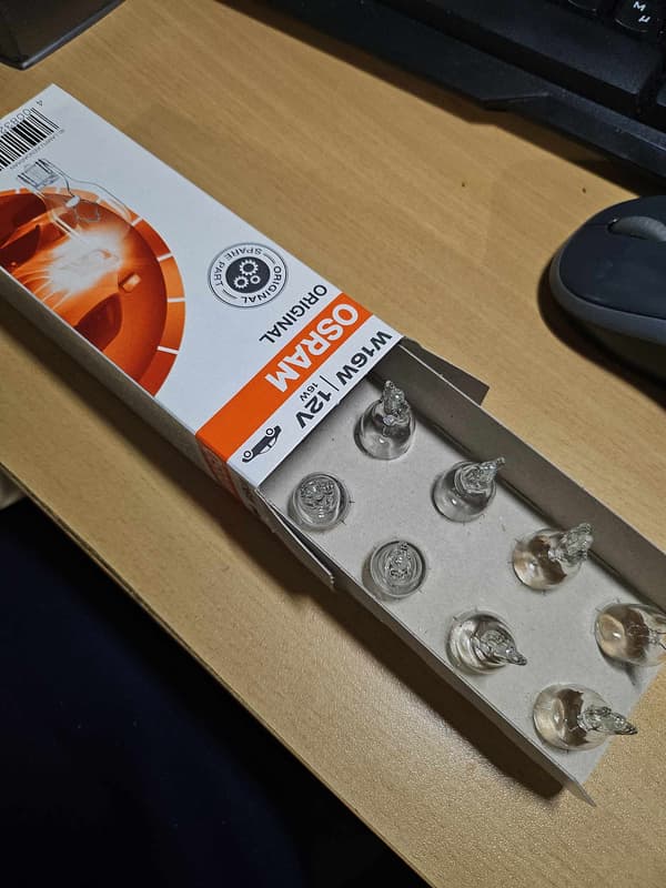Osram w16w 2-pack Original lampor position mm W2.1x9.5d Guld