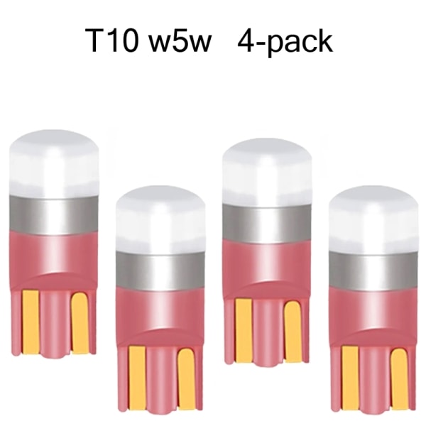 t10 w5w lila 4-pack Led lampor med 1st 3030smd chip 194 Purple Lila/Rosa 4-pack