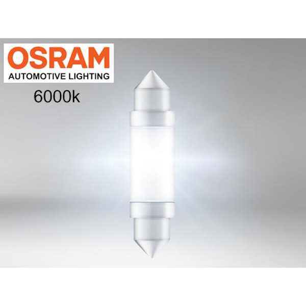 Osram c5w 41mm Led 6000K 1-pack spollampa festoon sv8,5-8 c10w Vit