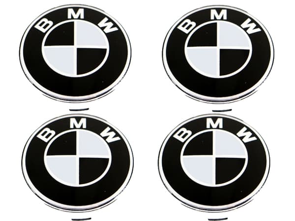 BMW centrumkåpor till fälgarna 60mm passar 57mm hål 4-pack