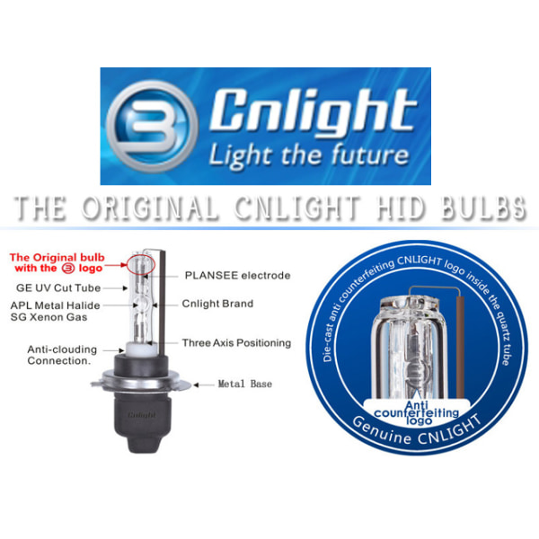 CNLight Xenon Lampor 9004 9007 35W 6000K High Q xenonlampor