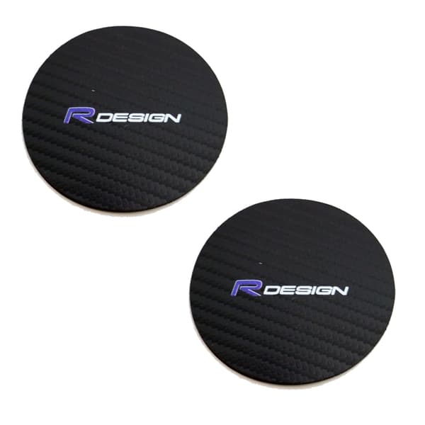 Emblem R-Design muggmärken 72mm 2-pack Volvo