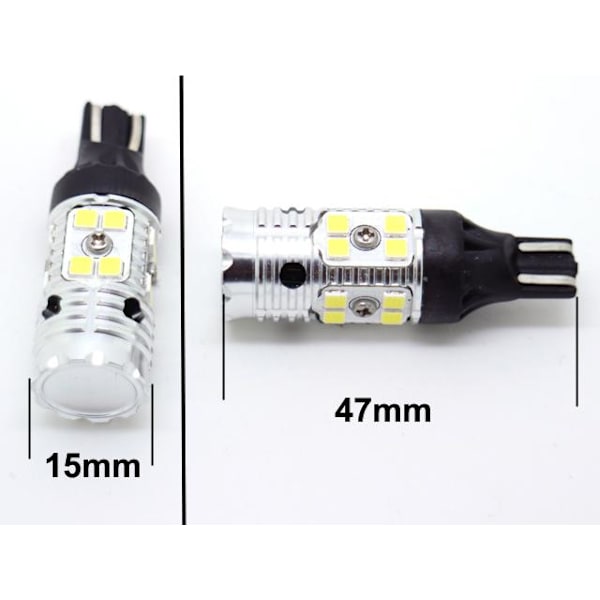 T15 W16W 921 912 906 backljus LED 1900 lumen 6000K 1 st