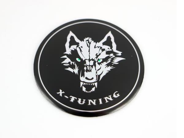 Varg emblem till centrumkåpor, hjulnavsskydd, fälg, 4-pack, styling.