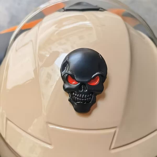 Emblem svart Skull 3,5 x 5cm 1-pack