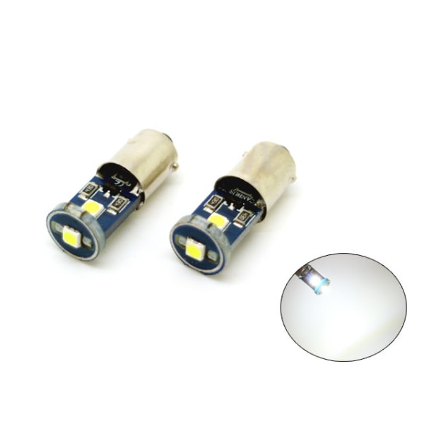 BA9S Canbus 6000k Led 2-pack T4W xenonlook 100 lumen Vit