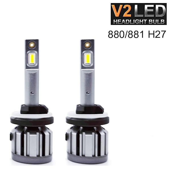 V2 Led kit 3000 lumen 30w H27 880 881 886 889 894 896 898 6000k  2-pack Vit