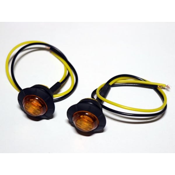 Markeringsljus 8st position Amber ledlampor 2-pack 12v led Orange