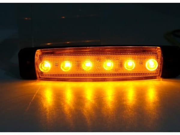 Markeringsljus 95mm position orange ledlampor 6-pack 12v 24v led Orange