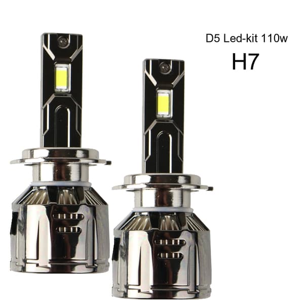 H7 110 W 7000 lumen D5 Canbus LED-kit  6000K 2-pack helljus