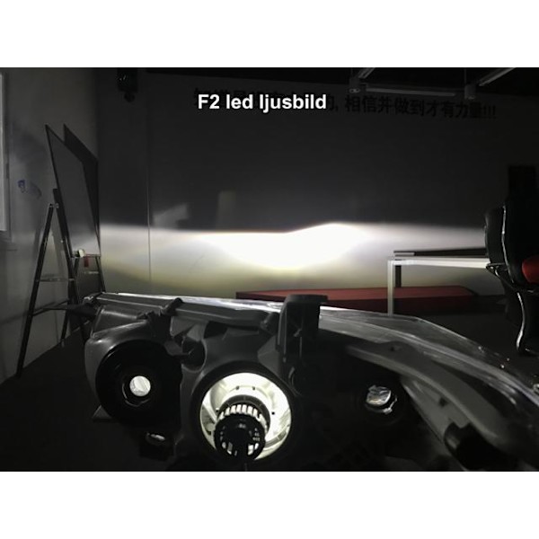 H1 led kit F2 3000 lumen 36w halvljus 6000k kit