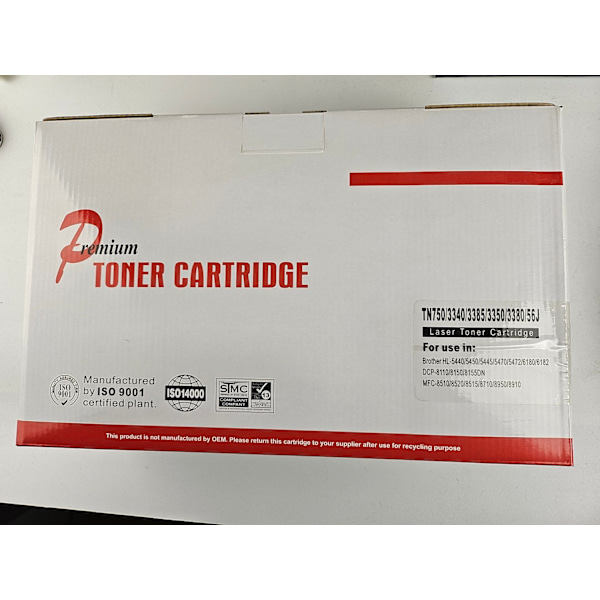 Toner Brother TN3380 TN750 5440d 5450dn 5470dw 6180dw 5440d Svart